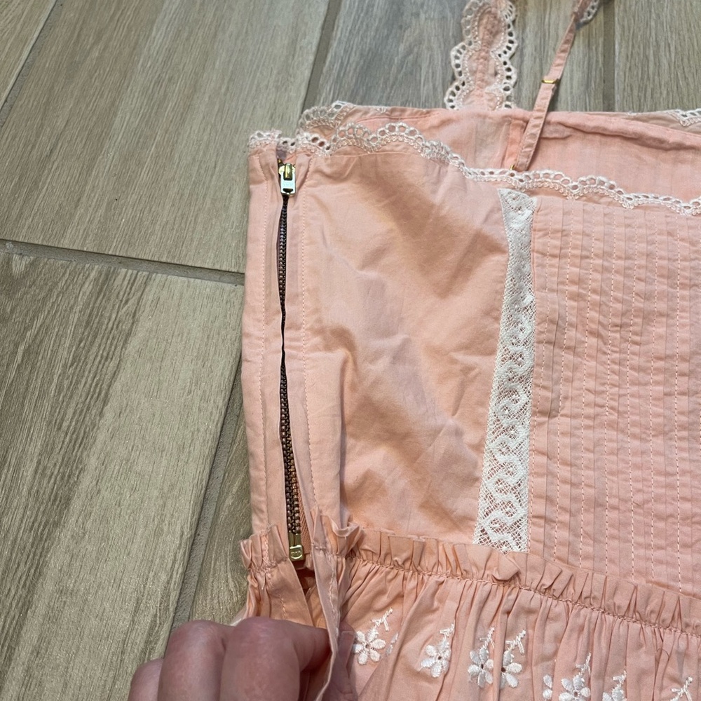 NWT LoveShackFancy Skipper Bustier Bubble Bath Pink Sz 8 - Picture 10 of 16